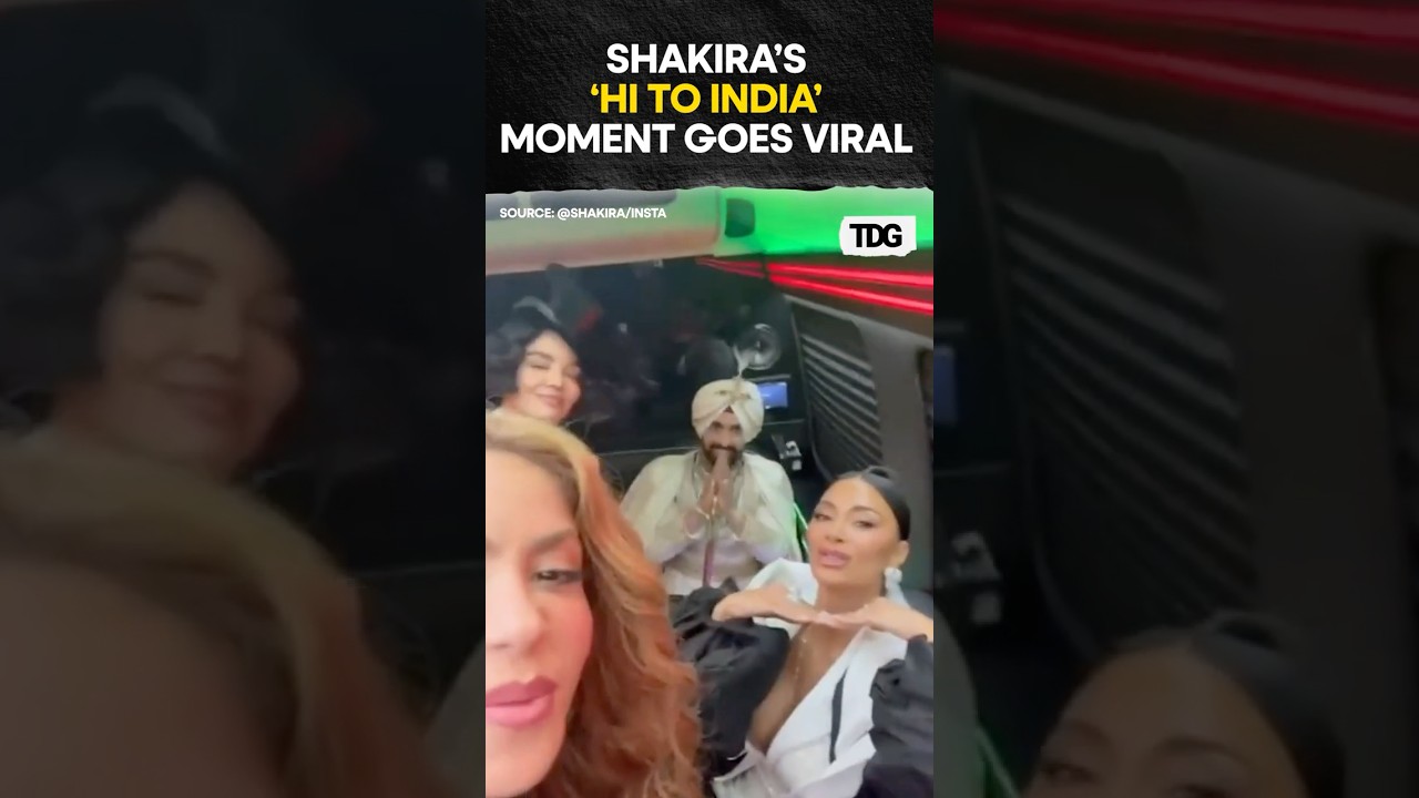 #metgala2025 | Дилджит встречает Шакиру, она говорит: &laquo;Люблю тебя, Индия&raquo; #тренд #вирусноевидео #...