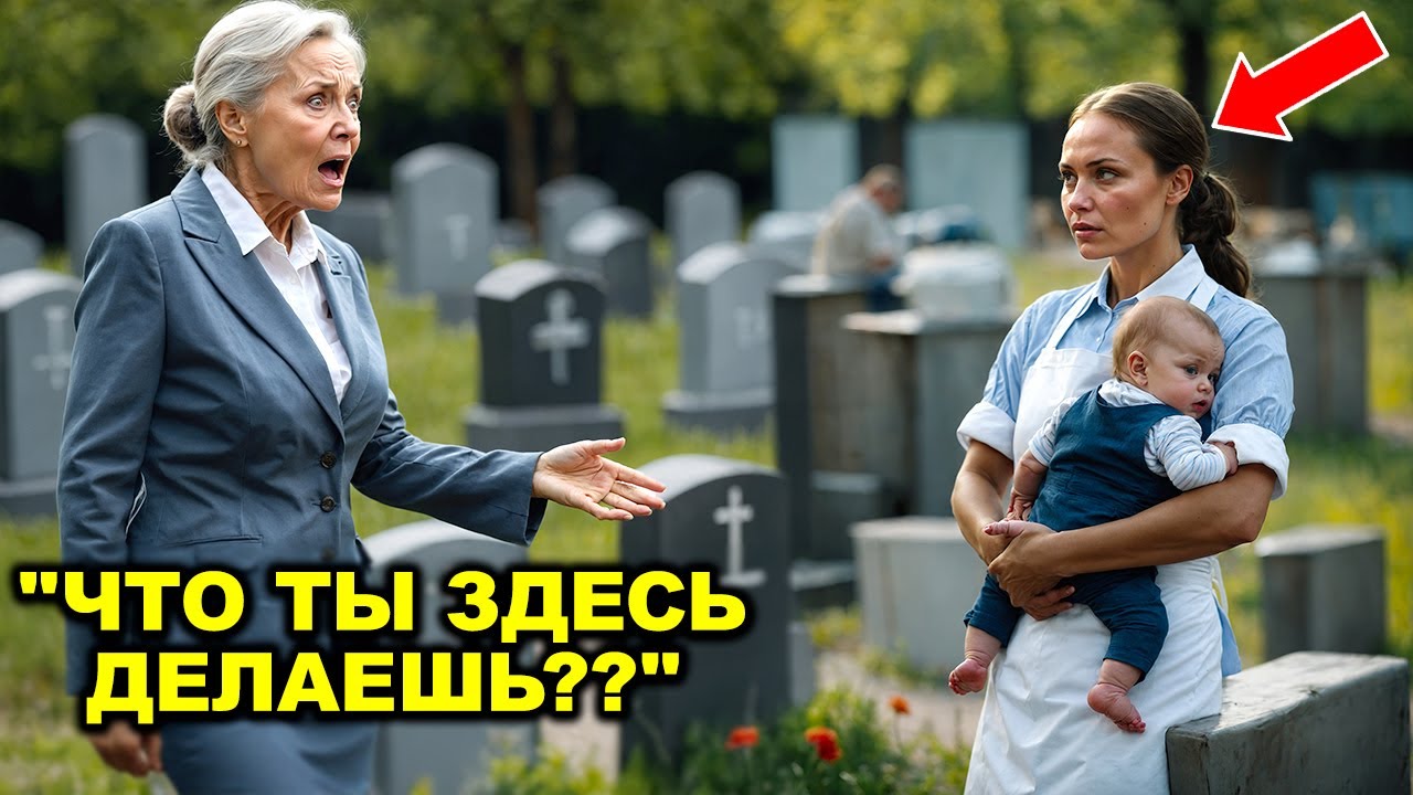Миллиардерша пришла на могилу сына и увидела плачущую официантку с ребёнком — она была в шоке!