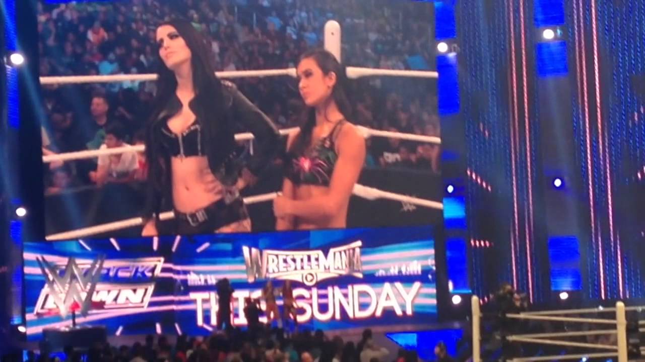 AJ Lee& Paige promo 3/23/15 Smackdown