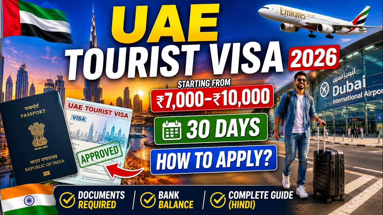 🇦🇪 UAE Tourist Visa 2026 | Complete Guide for Indians 🇮🇳