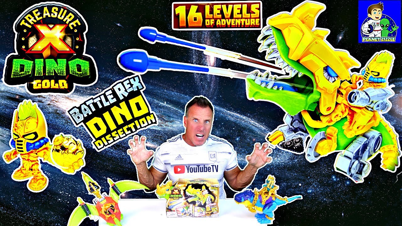 Treasure X Dino Gold Battle Rex Dino Dissection
