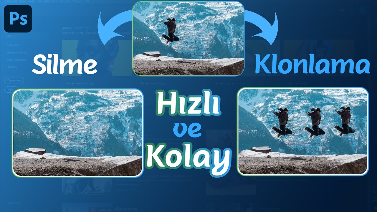 PHOTOSHOP OBJE SİLME | KLONLAMA NASIL YAPILIR | CLONE STAMP TOOL KULLANIMI | PHOTOSHOP DERS 24