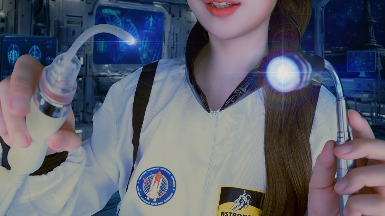 ASMR Astronaut Medical Check at a Space Station (English ver.) sci-fi asmr
