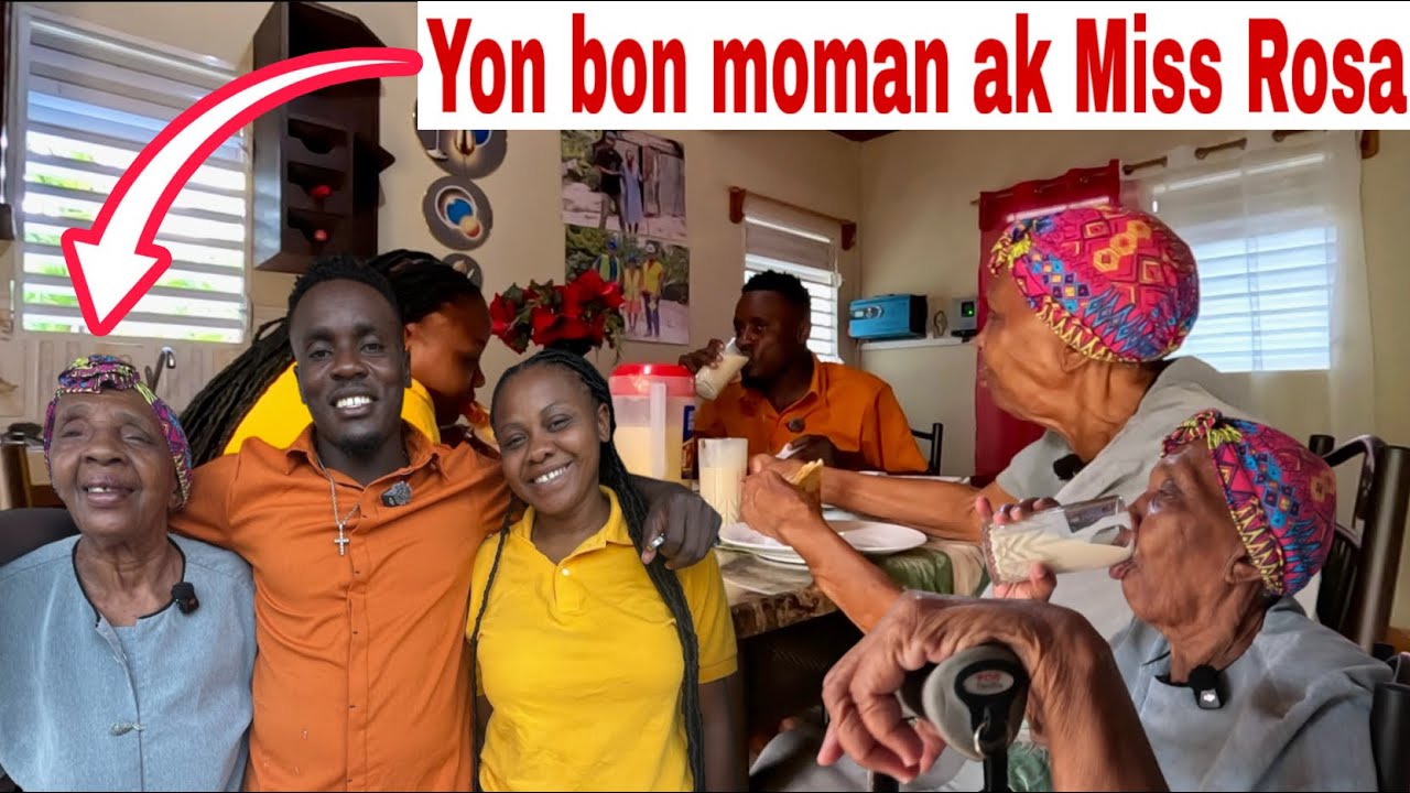 Miss Rosa te kontan resevwam mwen bal gro supriz wap sezi wè janl kontan