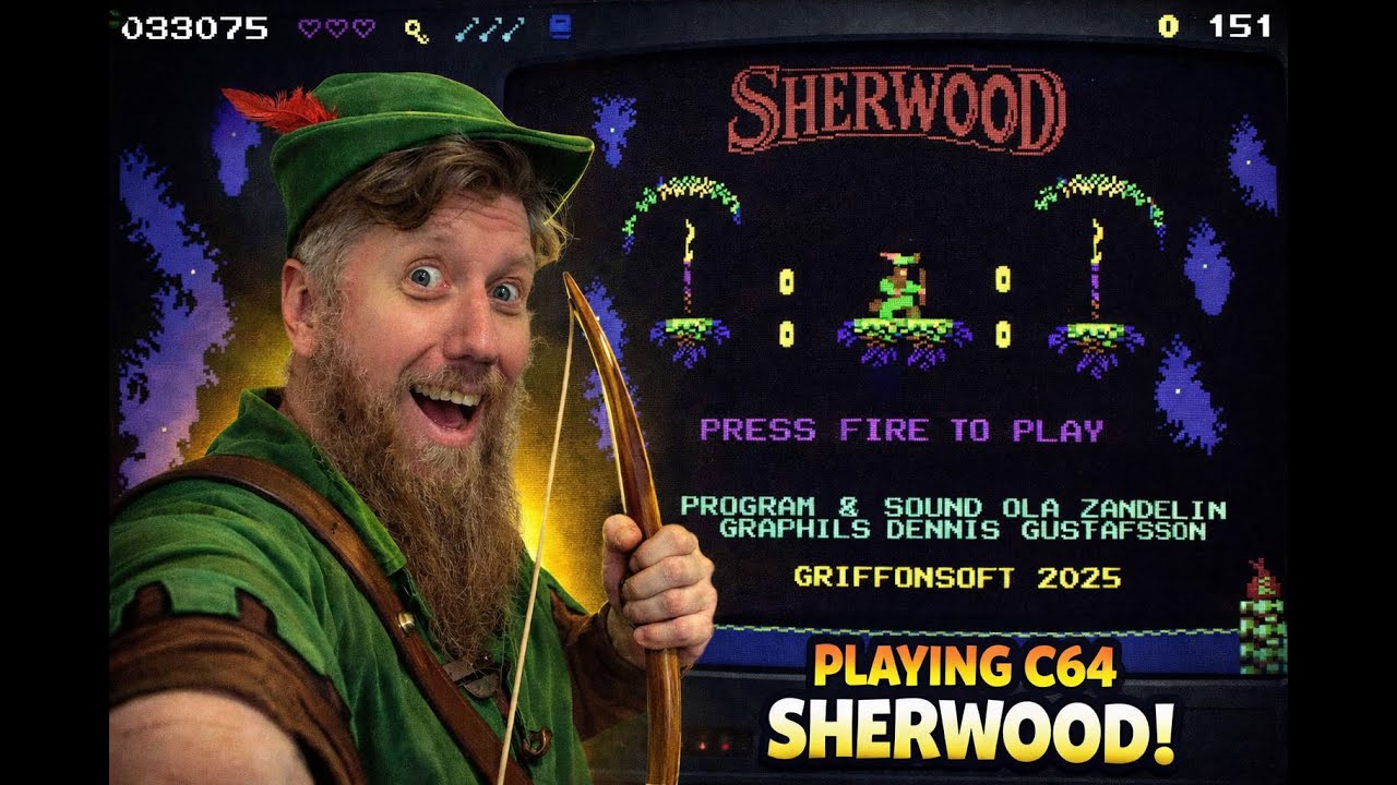 Playing Sherwood on the C64 Ultimate