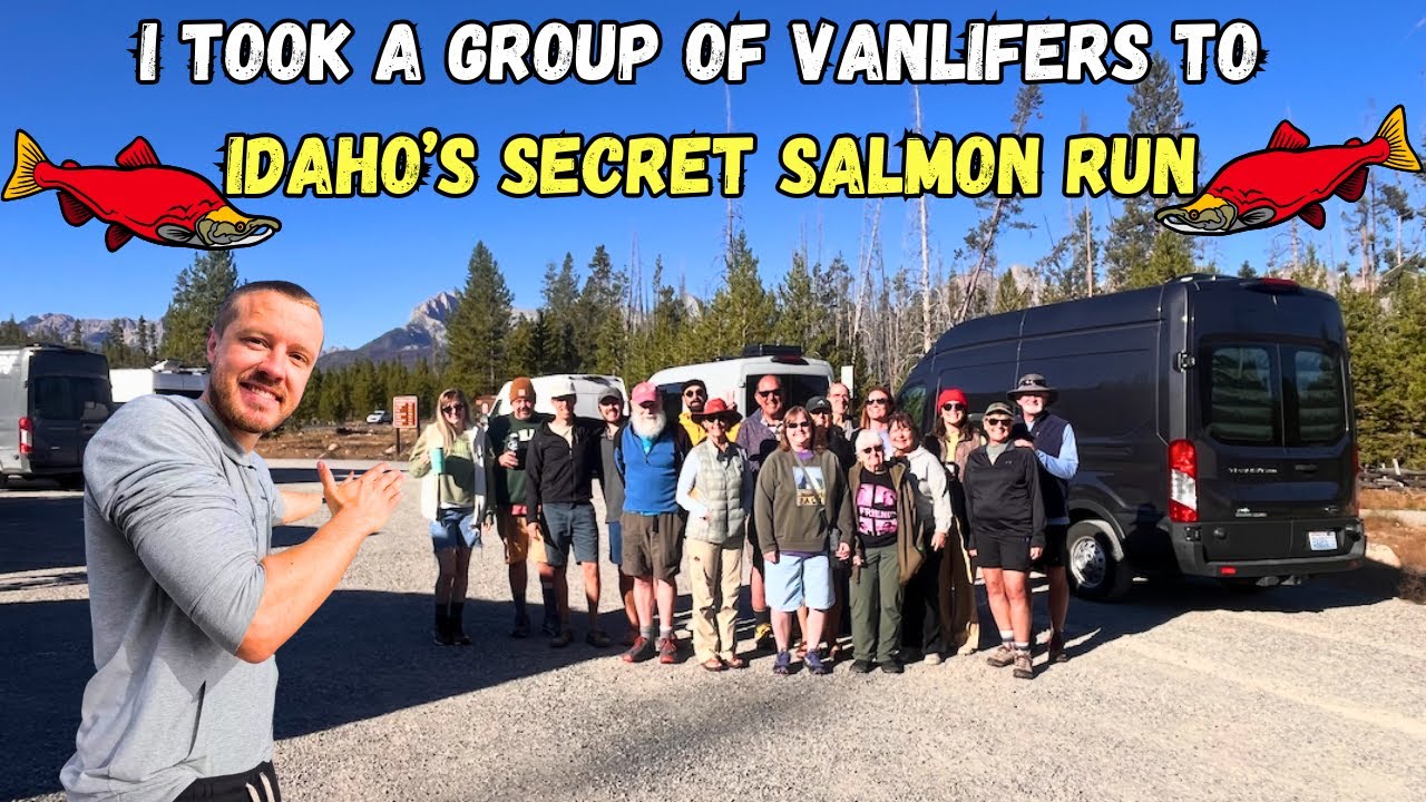 Idaho's SECRET Salmon Run🎣 | Vanlife Group Trip