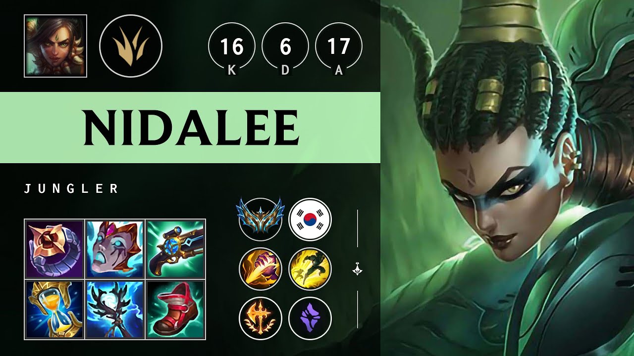 Nidalee Jungle vs Vi: Triple Kill, Unstoppable - KR Challenger Patch 14.18