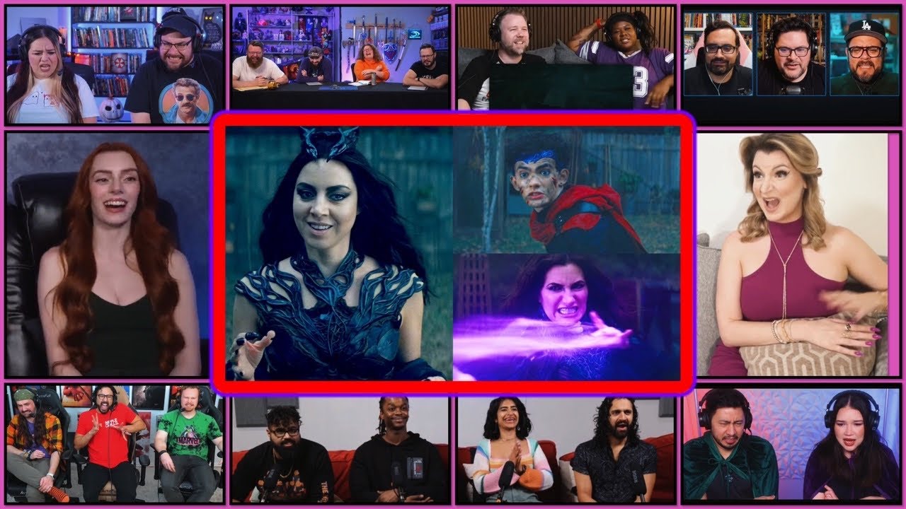 YouTubers React To AGATHA & BILLY VS DEATH | Agatha All Along Ep 8 Fight Reaction Compilation