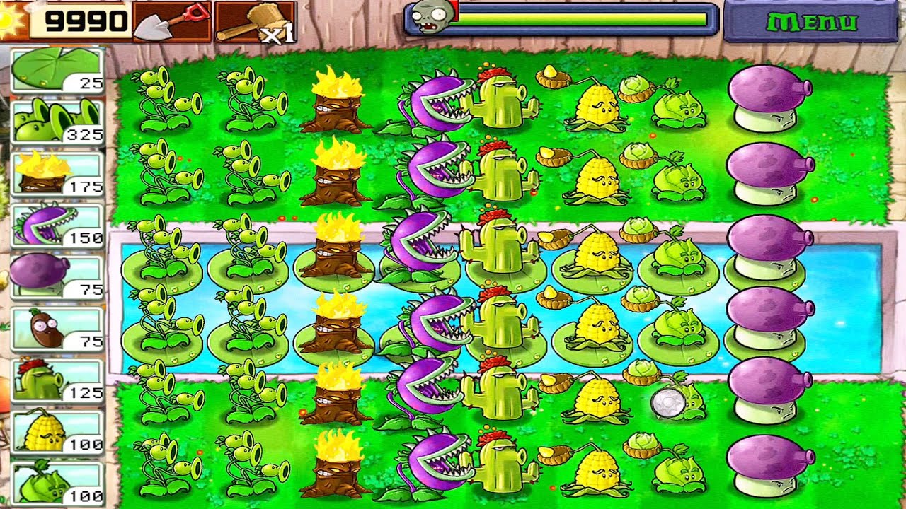 Walkthrough Part#115 • Plants vs Zombies • Plants vs All Zombies Full HD [ 1080p ]
