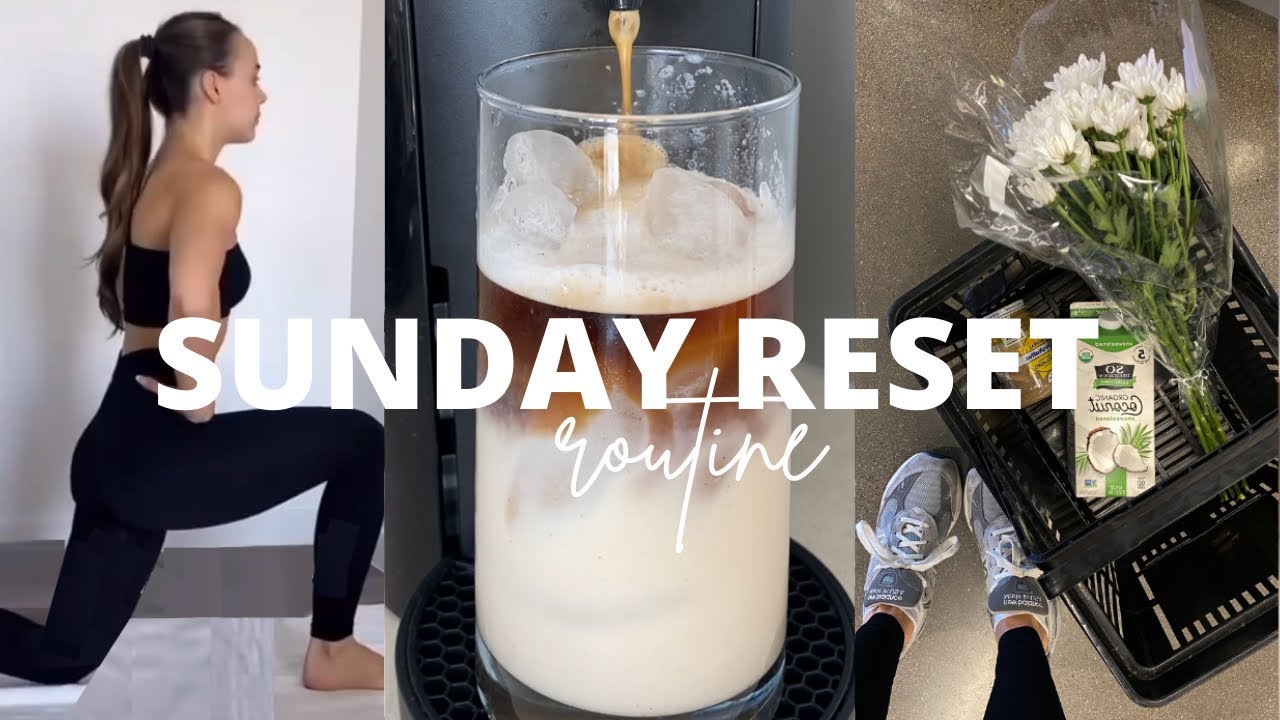 SUNDAY RESET ROUTINE: MEAL PREP WITH ME, WEEK OF GROCERIES, + SELF CARE NIGHT