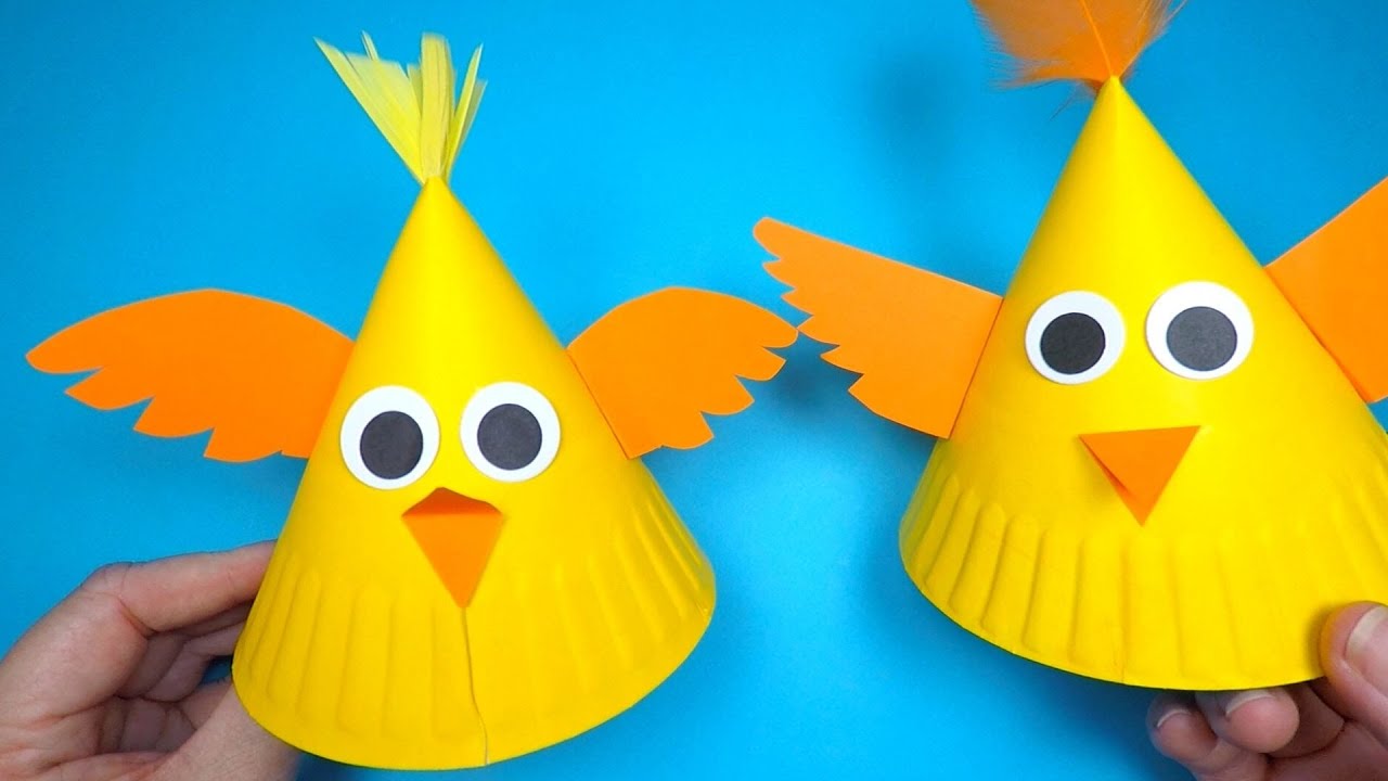Paper Plate Chicken Craft | How to Make a Paper Chick
