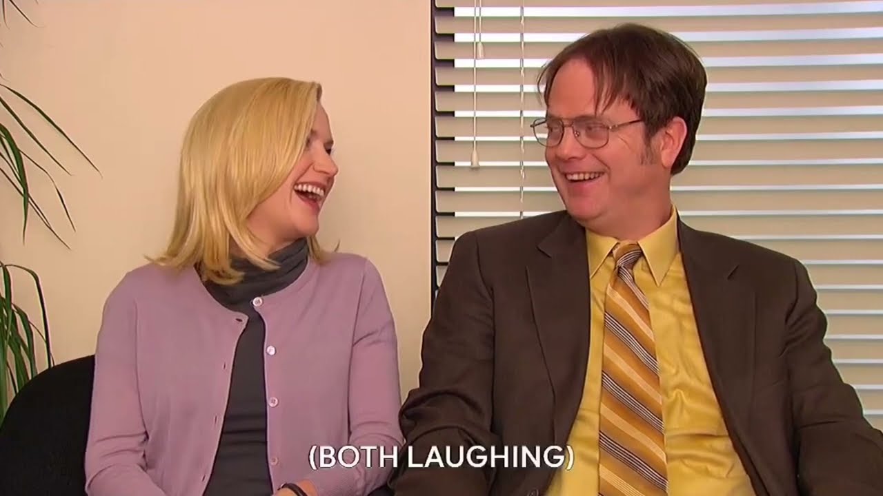 The Office (S6) unseen blooper -Cute Dwight Angela moments 😄❤️