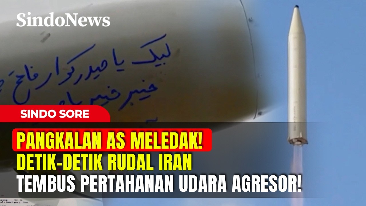 PANGKALAN AS MELEDAK! Detik-Detik Rudal Iran Tembus Pertahanan Udara Agresor! | Sindo Sore | 21/03