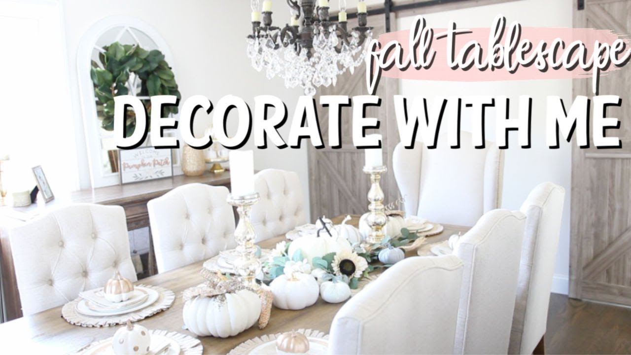 DECORATE WITH ME | FALL TABLESCAPE 2019 | RUSTIC GLAM