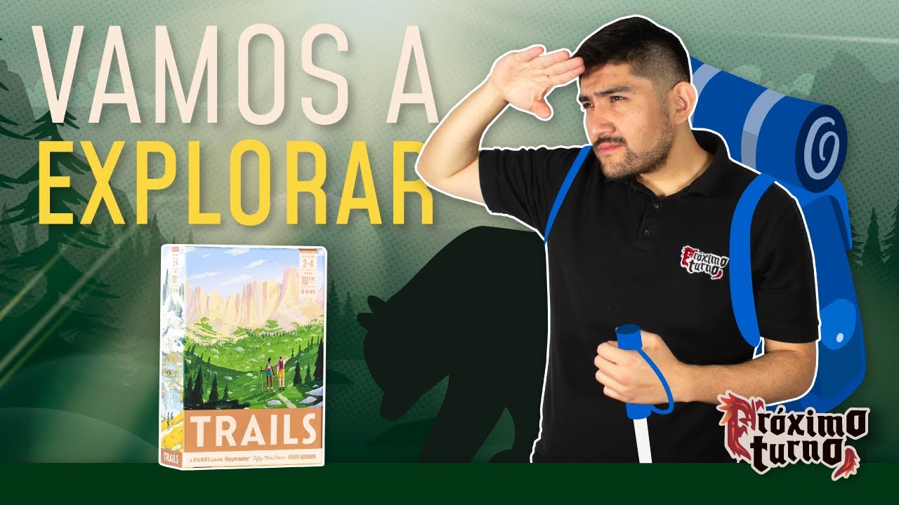 Cómo jugar TRAILS 🎒🧭 | Tutorial + unboxing en español | Ejemplo de partida | @KeymasterGames
