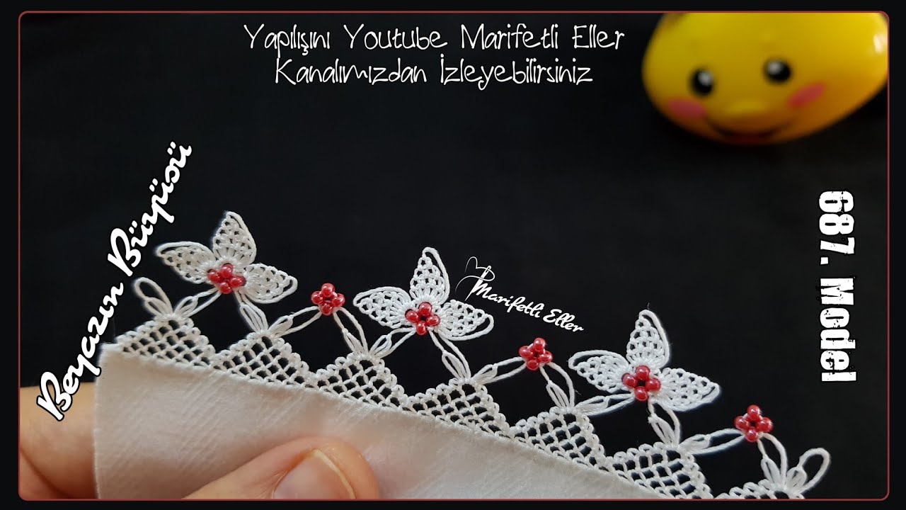 Beyazın Büyüsü ve Zerafeti Bu Modelde | 687. Modelin Anlatımlı Yapılışı #iğneoyası #needlelace