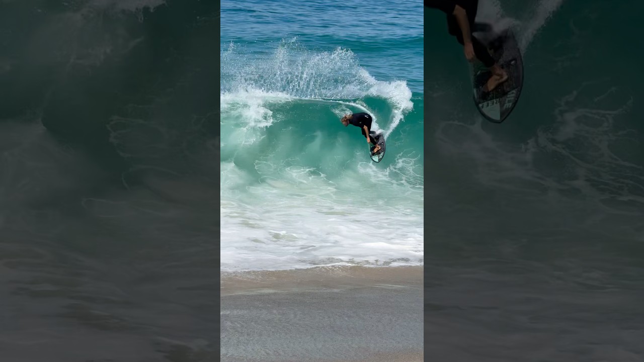 What professional skimboarding looks like