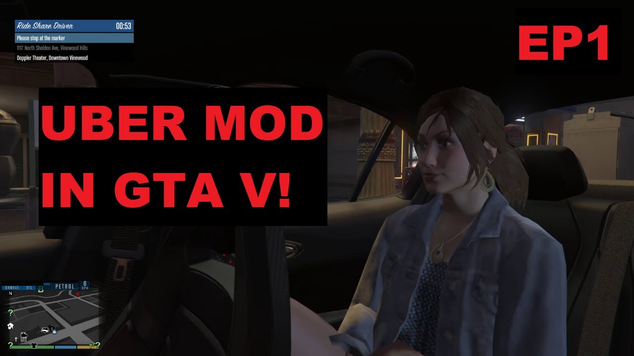 Uber Mod using Enhanced Taxi Missions! | Episode 1 | GTA V 2020