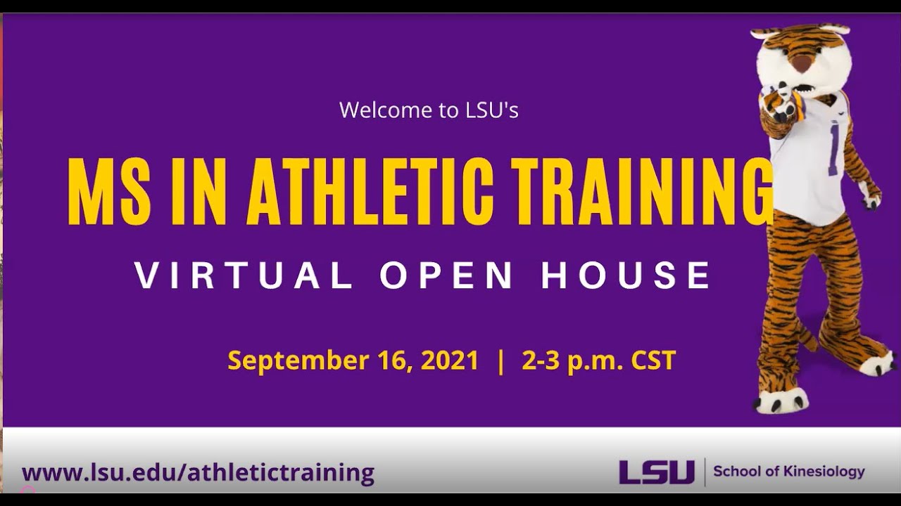 MS in Athletic Training Virtual Open House - Fall 2021 Session