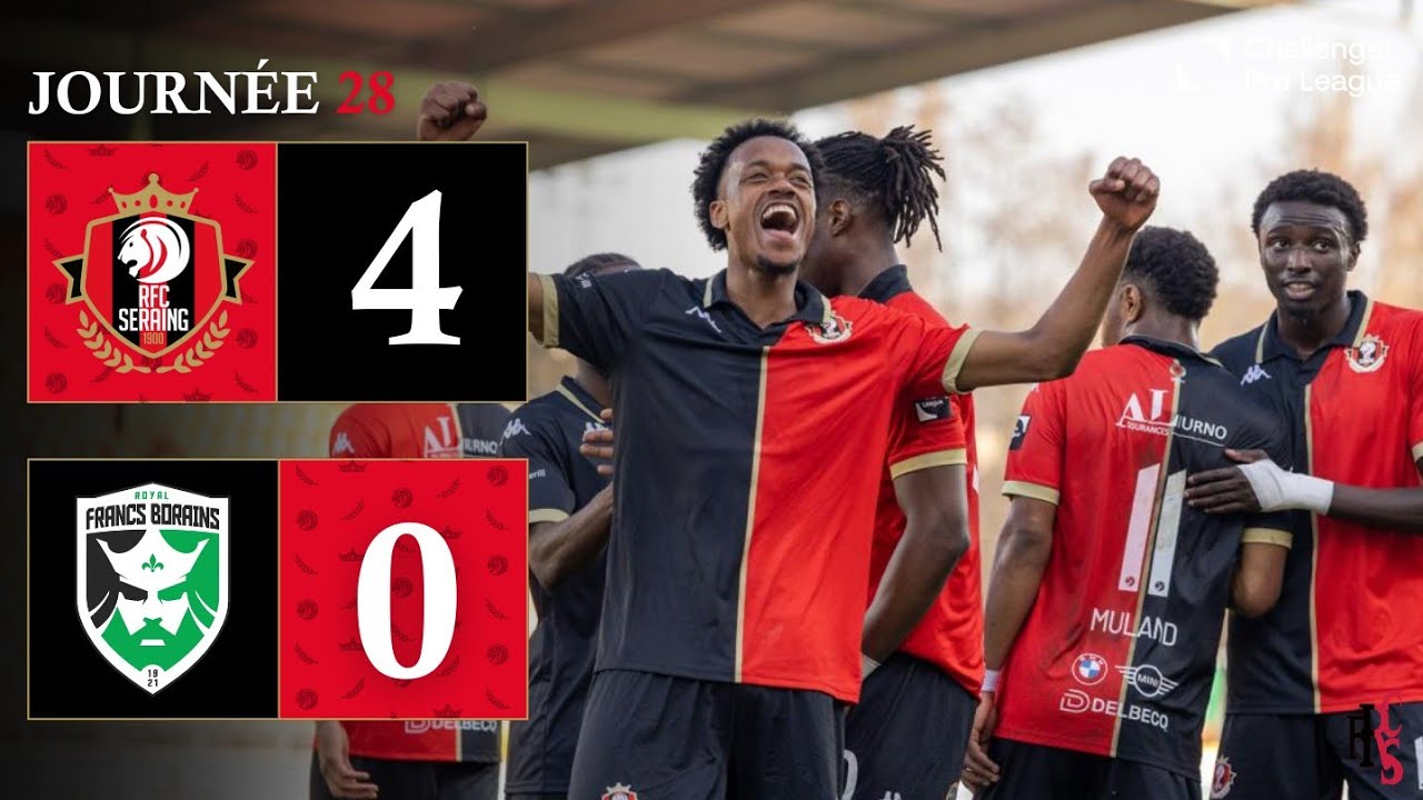 RÉSUMÉ : 🔴⚫ RFC Seraing vs Francs Borains 🟢⚪ | 4-0 | 08-03-2026