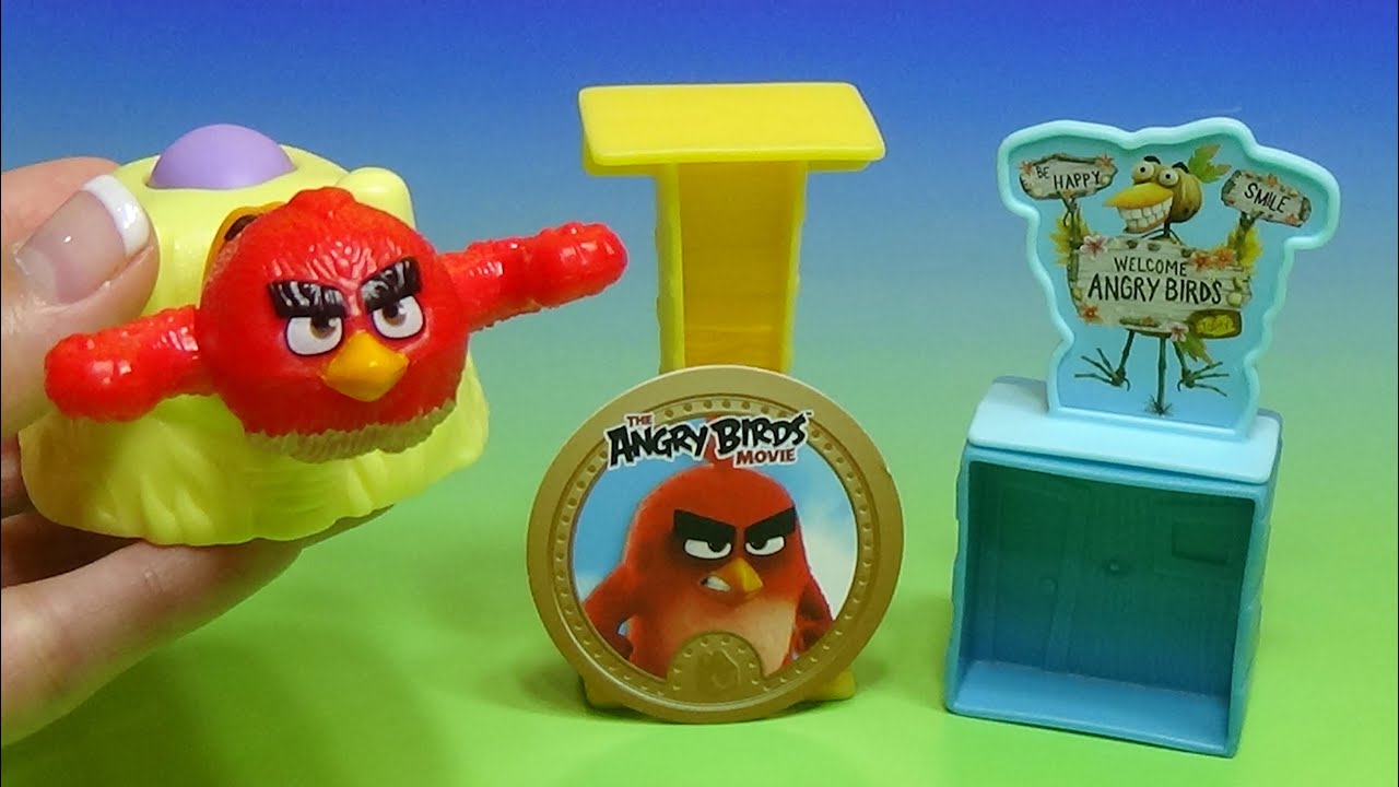 The Angry Birds Movie | Red Character Launcher | Happy Meal Toy #1