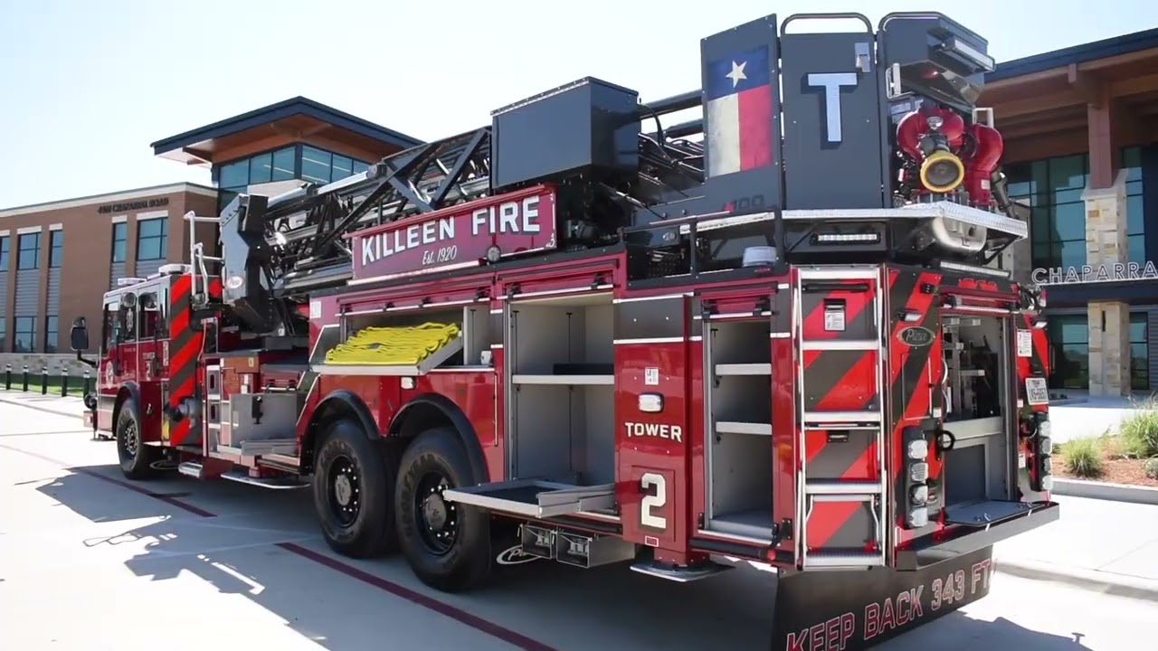 Truck Walk-Around: Killeen's Pierce Ascendant 100' Mid-Mount Aerial Tower