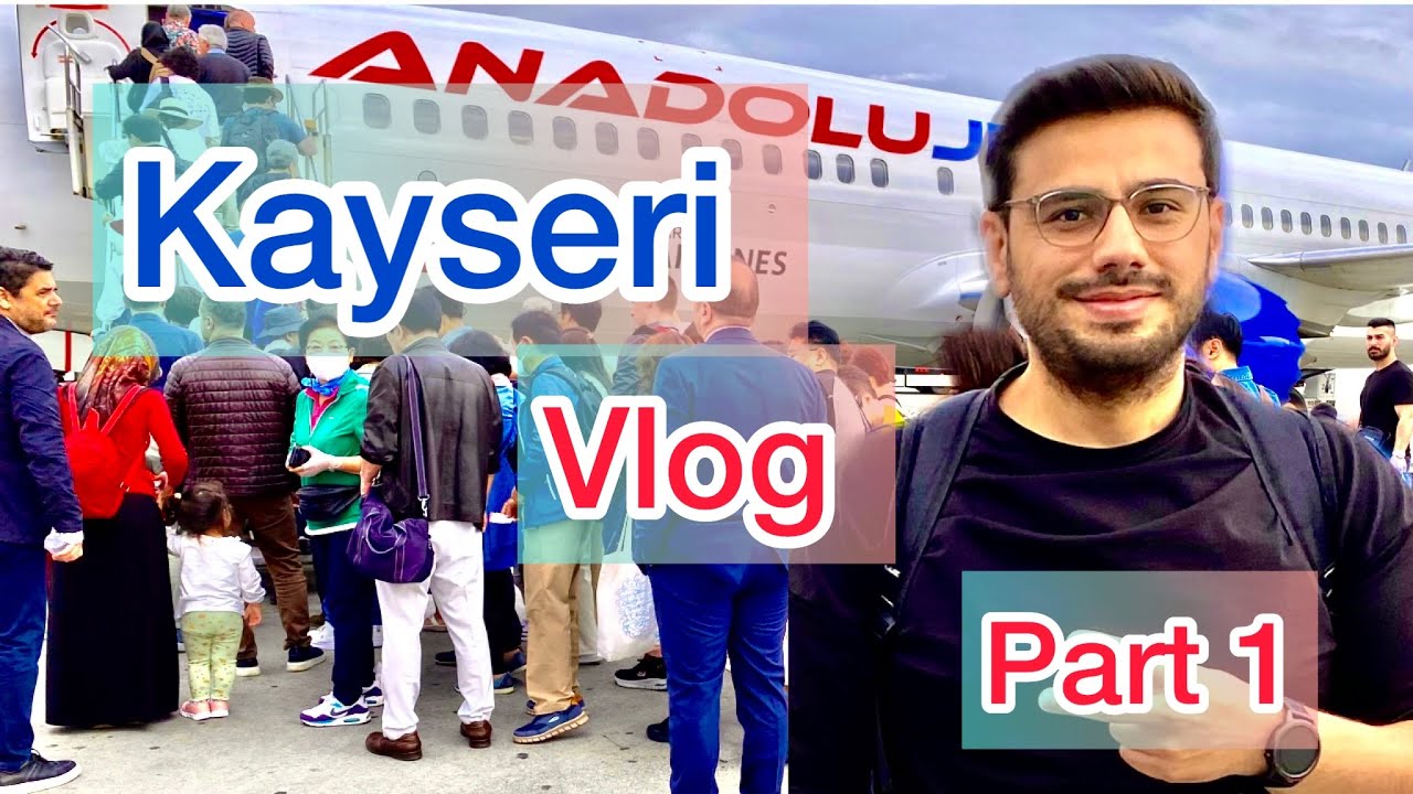 Kayseri vlog/ uçak saatini kaçıracaktım😱/ İstanbul’dan Kayseri’ye uçak yolculuğu & VLOG/ part1