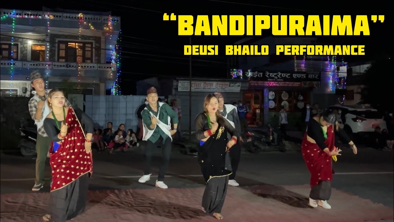 Bandipuraima - Deusi Bhailo Performance || Abishek Gurung, Supriya Gurung, ThisisSharmy & Friends
