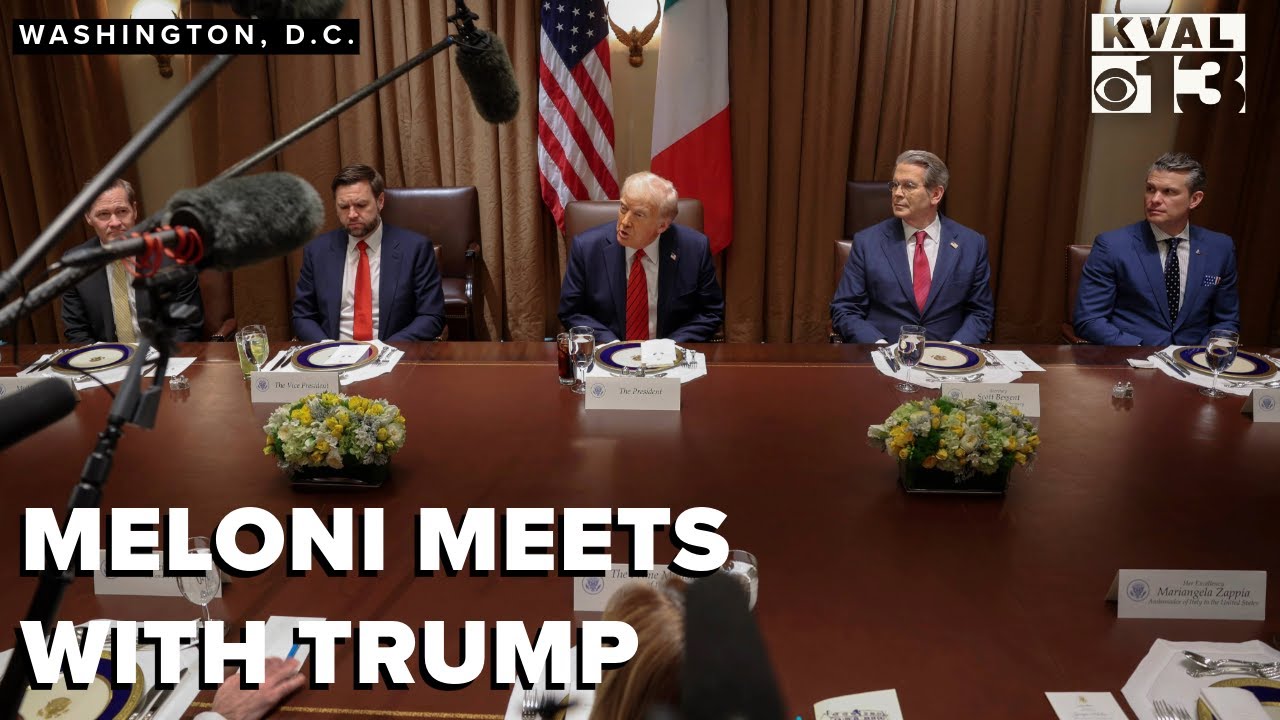 Italy's Meloni meets with Trump to act as bridge for EU-US trade tensions
