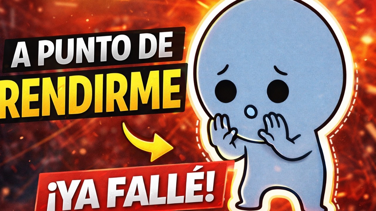 Fracasar duele… pero rendirte te rompe más.