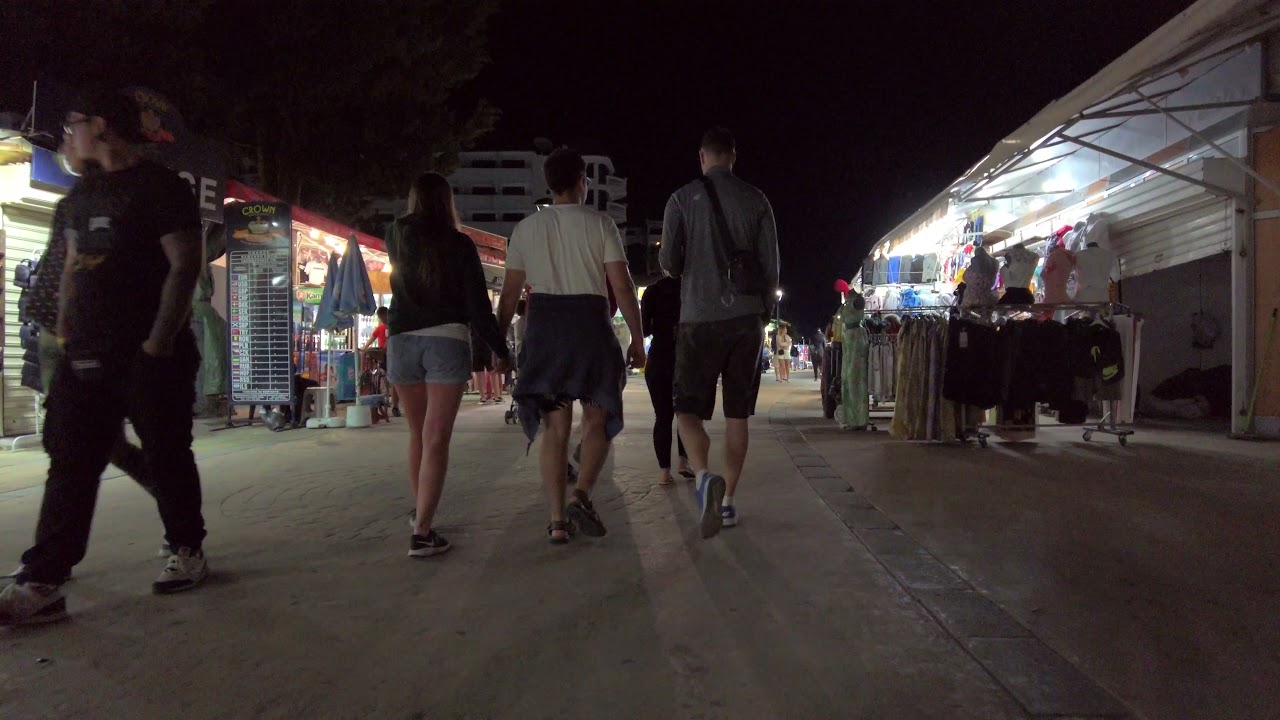 Walking in Sunny Beach, Bulgaria - Evening - 13 September 2021 - 4K UHD
