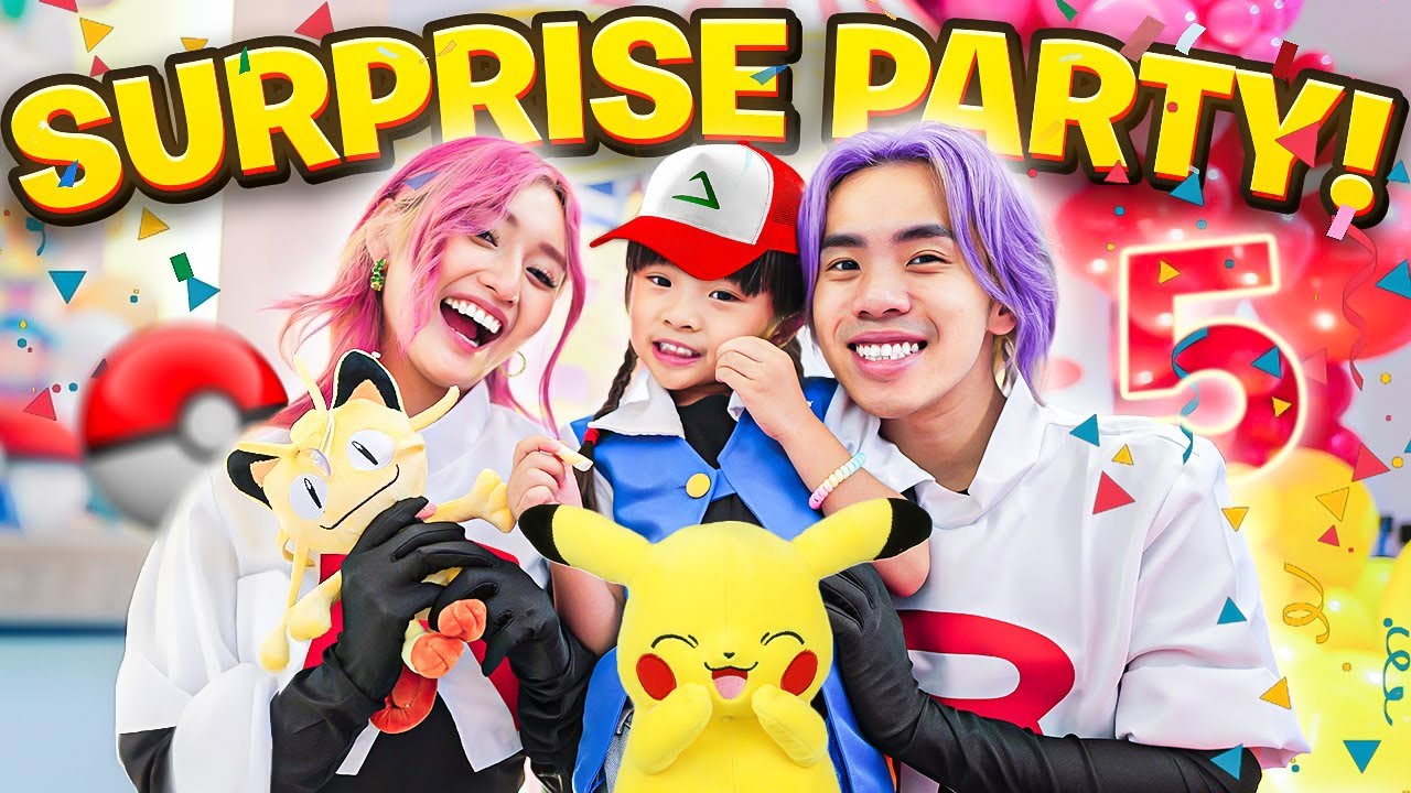 Surprising our 5-year old Daughter with a Pokémon Themed Party!