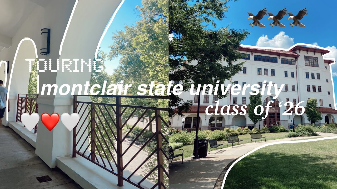 orientation & tour of my college // class of 2026 at *MONTCLAIR STATE UNIVERSITY*🤍❤️🤍