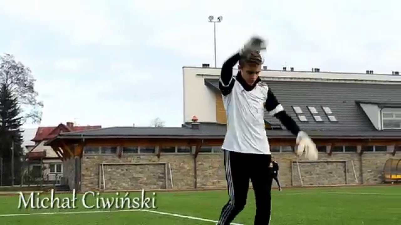 Michał Ciwiński - trening bramkarza - goalkeeper training session - full movie cz.1