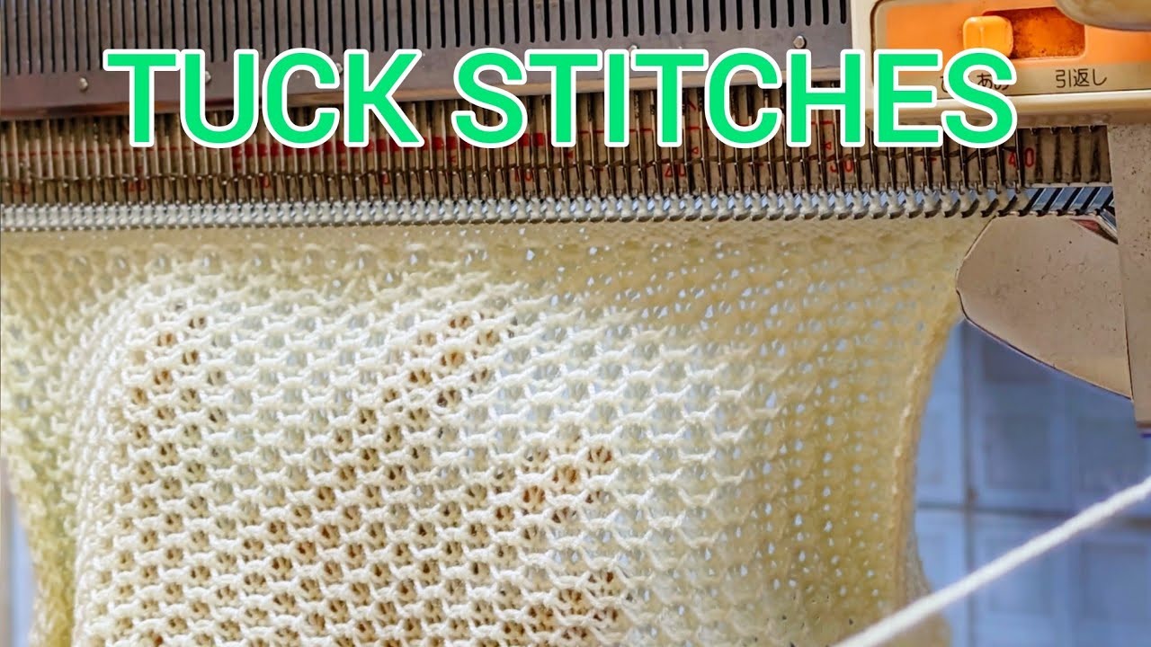 Tuck Stitches Brother knitting Machine Pattern.                                        Card No 2