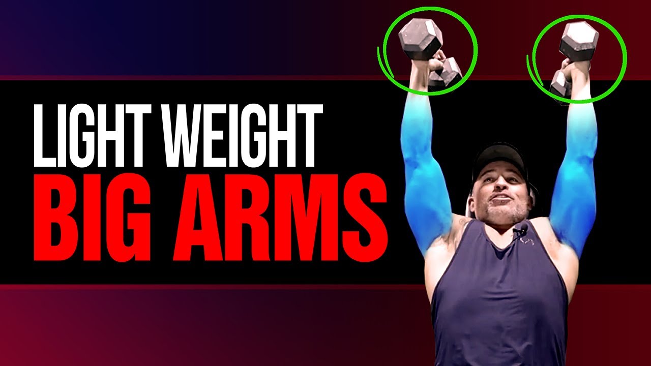 Build BIGGER Arms With Light Weights (DO THIS!)