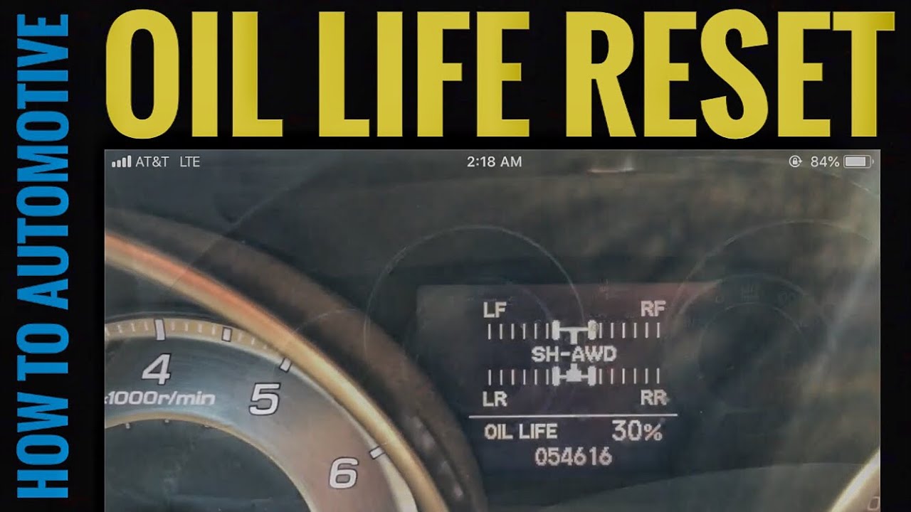 How To Reset The Oil Life Light On A n Acura MDX