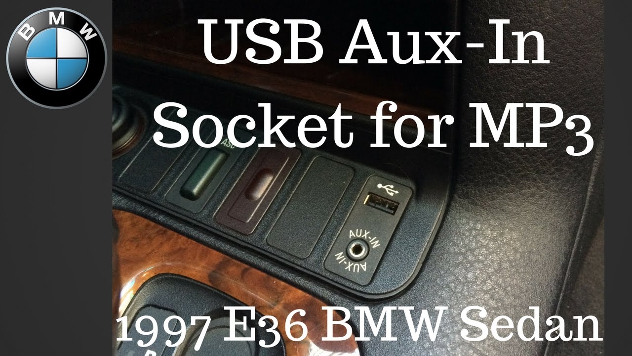 DIY: USB/Aux-In Socket for BMW e36 with mp3 interface