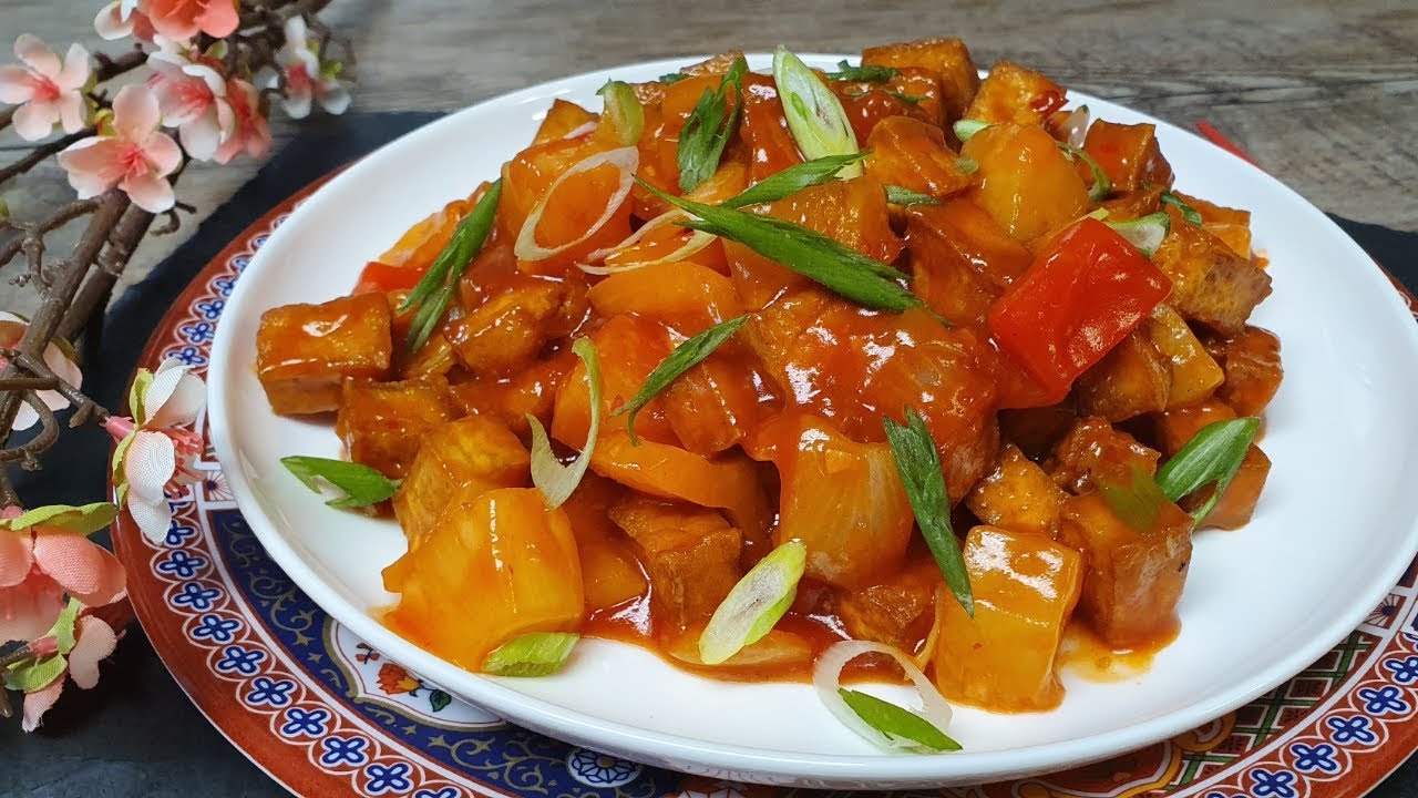 Sweet and Sour Tofu ( VEGAN ) - Episode 945