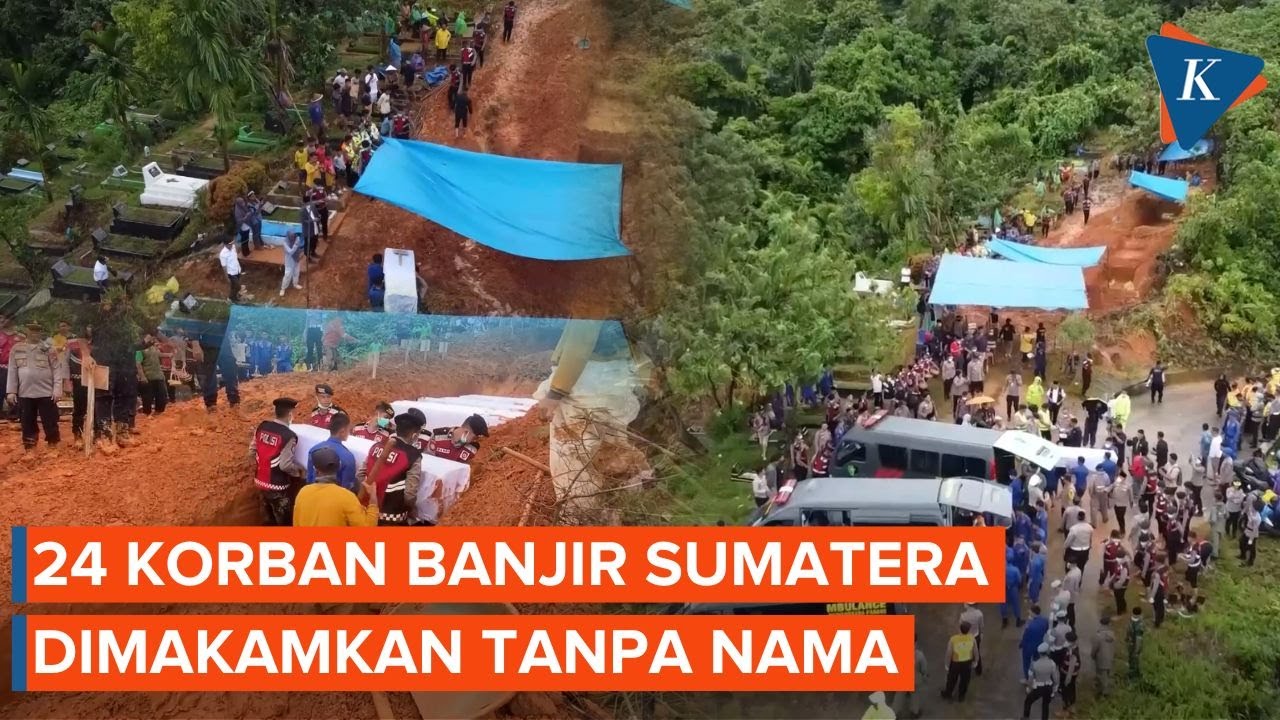 24 Korban Banjir Sumatera Dimakamkan Massal Tanpa Nama di Padang
