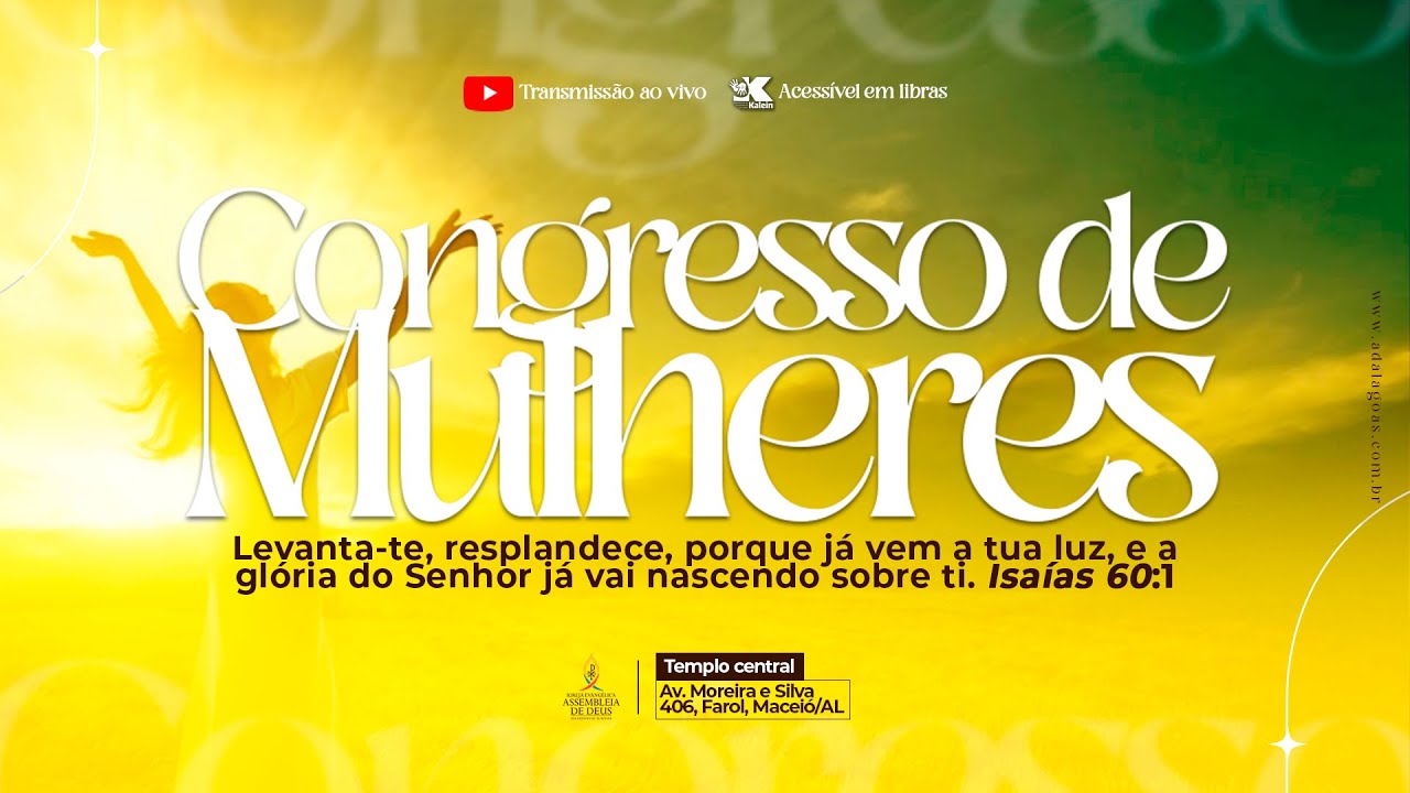 Congresso de Mulheres (4° DIA - NOITE) - Acessível em Libras (12/04/2025)