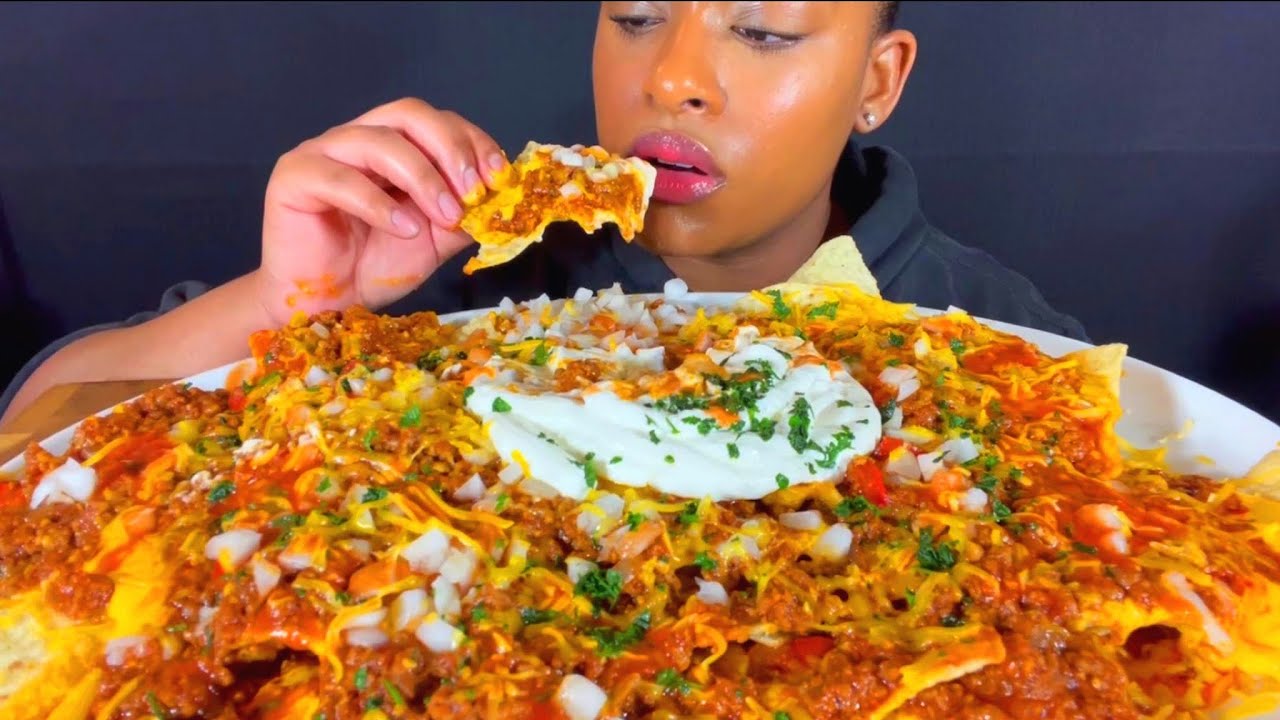 ASMR MUKBANG ЗАГРУЗИЛИ НАЧО С ЧИЛИ СЫРОМ НАСТОЯЩИЕ ЗВУКИ НЕ ГОВОРИТ ASMR 먹방 EATING SHOW