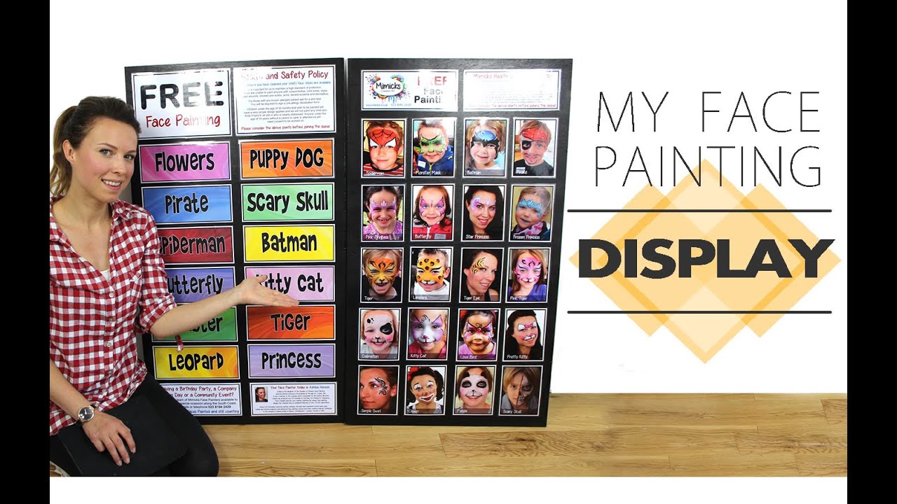 My Face Painting Display / Menu Board