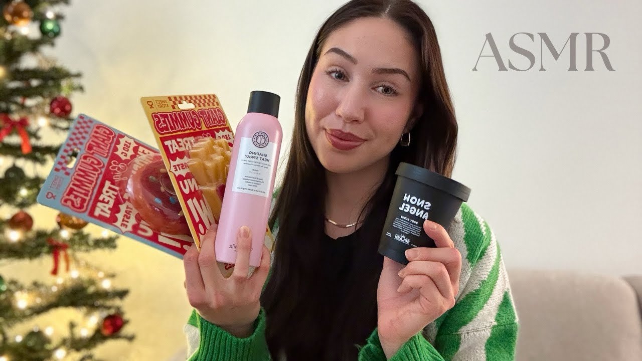 ASMR SUOMI - viimeaikaiset ostokset 🛍️🛒✨(tapping, whispering, lid sounds)
