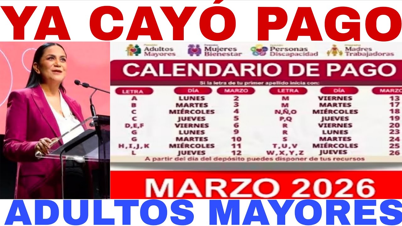 $6400 + $6400  PAGO DOBLE ADULTOS MAYORES EN VIVO YA CAY&Oacute; PENSI&Oacute;N BIENESTAR AVISO URGENTE