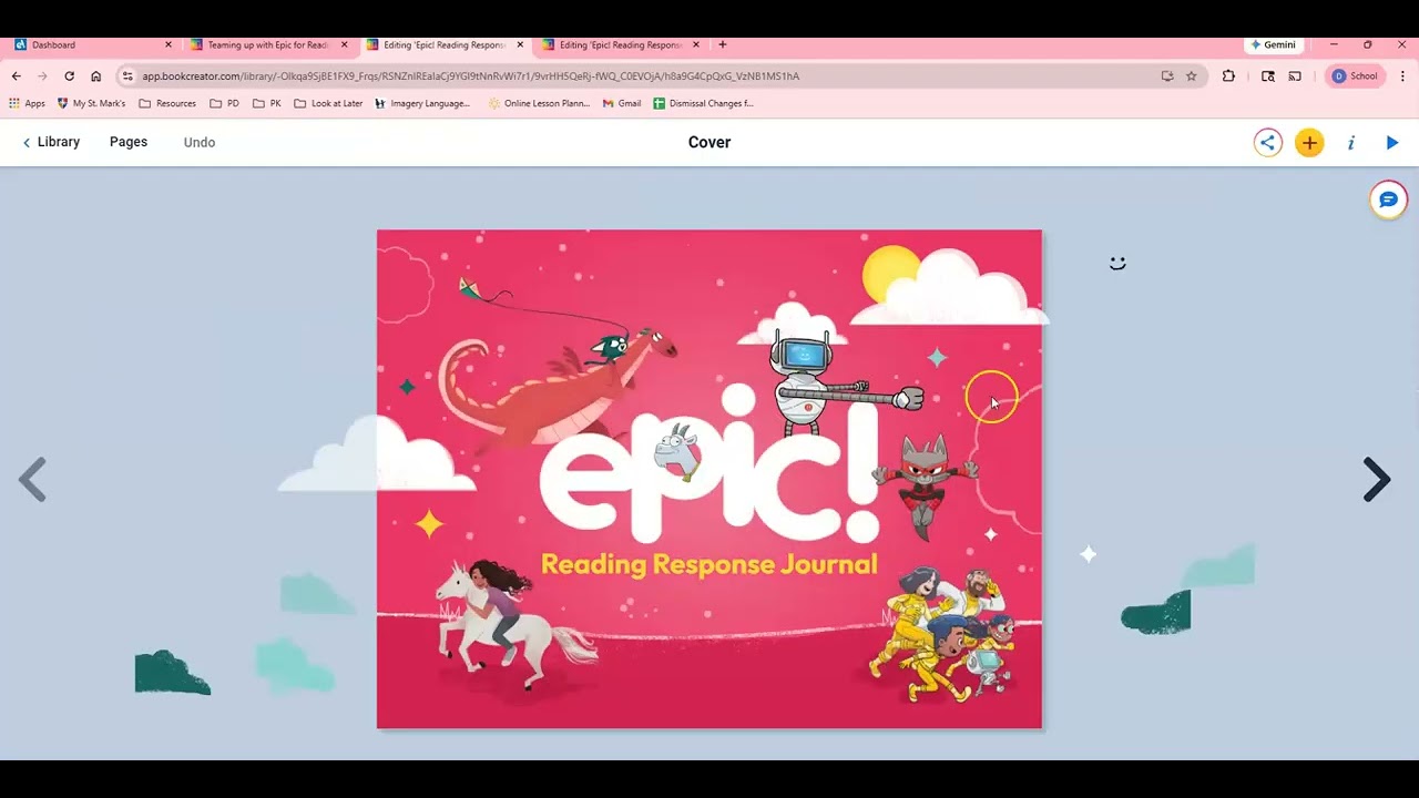 Epic and Book Creator