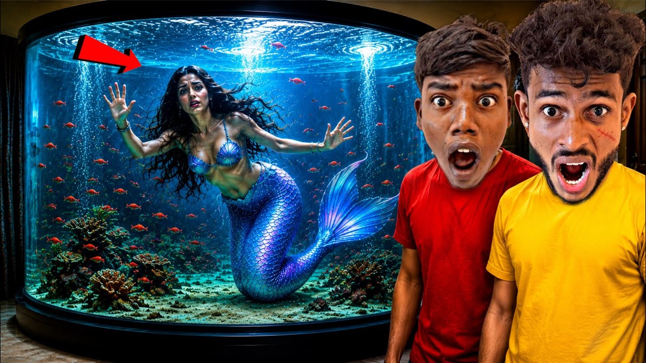 FINALY MERMAID IN CHOTU FISH TANK  | MAKING REAL MARMAID FISH TANK #factfireking 