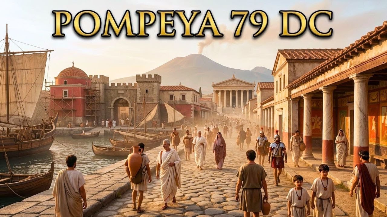 POMPEYA 79 DC (RECONSTRUCCIÓN AI) — EL ÚLTIMO DÍA ANTES DE LA ERUPCIÓN DEL VESUBIO