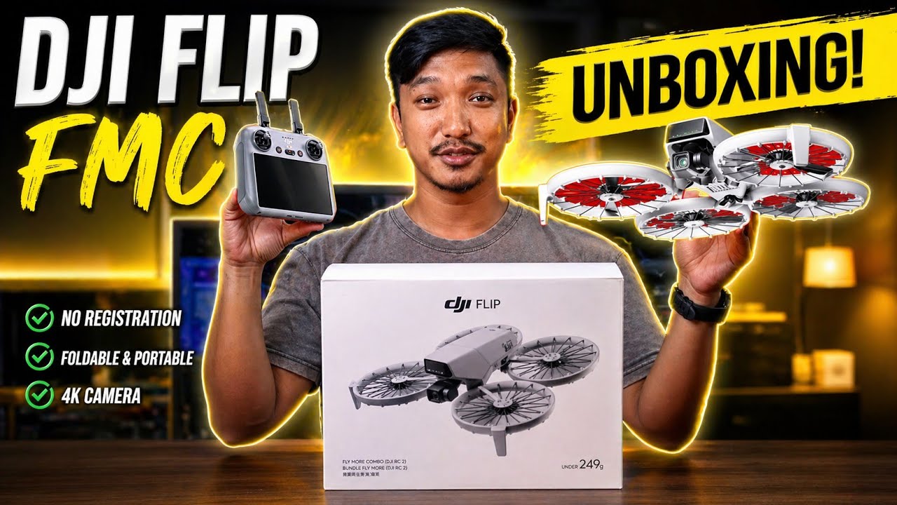 DJI Flip Unboxing & Preview in Nepali || Kaushal Shrestha