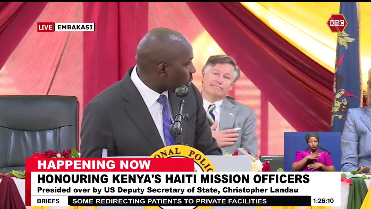 CS Kipchumba Murkomen presides over a ceremony to honor Haiti Mission officers (Full Speech)